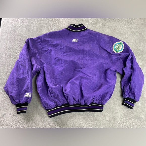 Vintage Honolulu Sharks Starter Hawaii 90s Winter Baseball Snap Jacket Mens XL - Picture 16 of 16